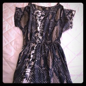 Snakeskin Print Dress